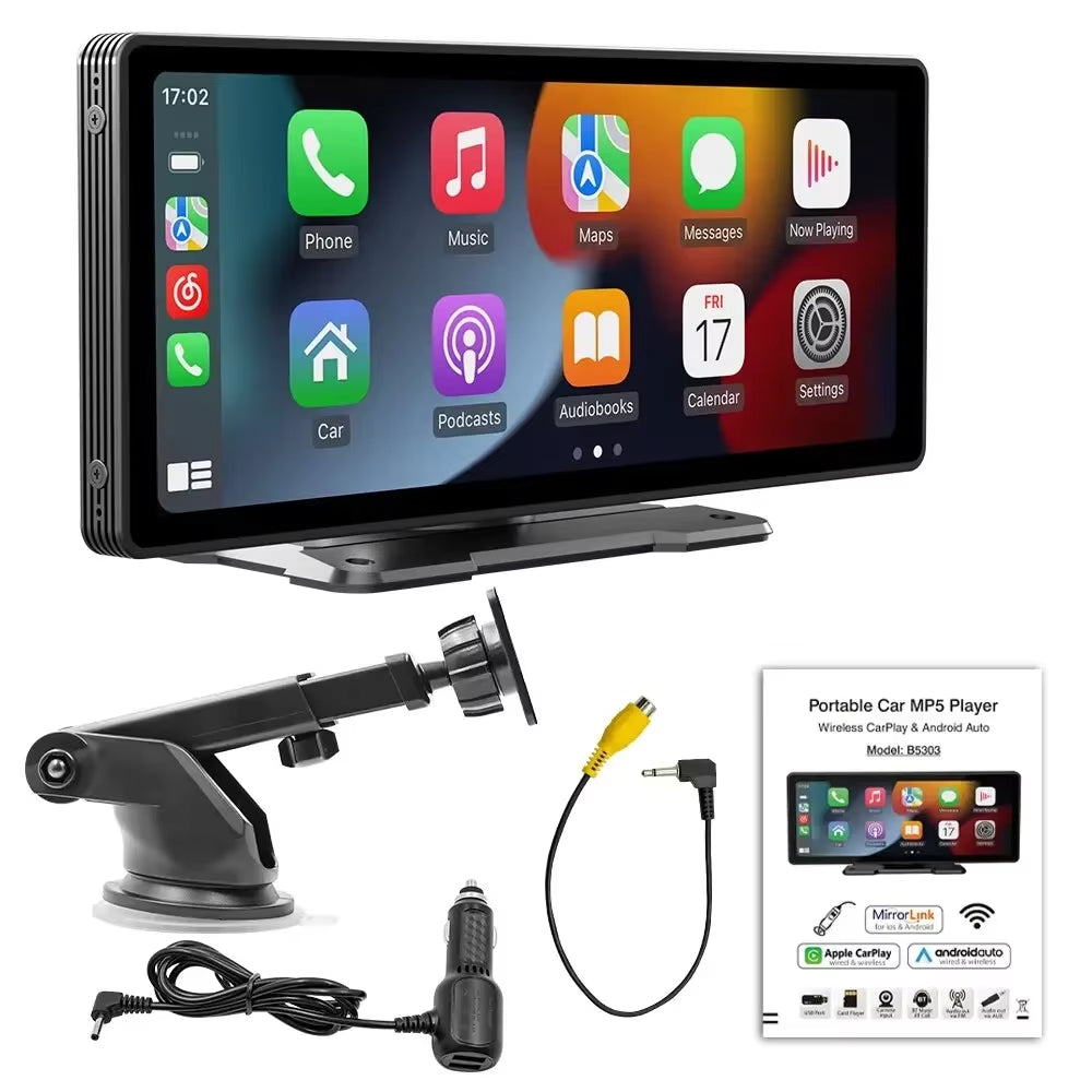 Universal 10.26” Screen Car Radio Multimedia WIFI Video Player Wireless Carplay Screen for Apple or Android