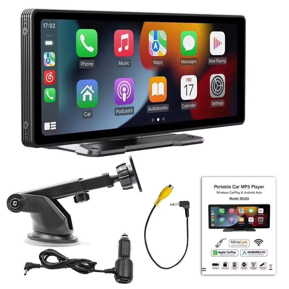 Universal 10.26” Screen Car Radio Multimedia WIFI Video Player Wireless Carplay Screen for Apple or Android